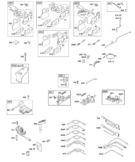 C - Freno, comandi, molla regolatore, accensione B&S - 12 €¦ 121602-0383-E1 brand Stihl